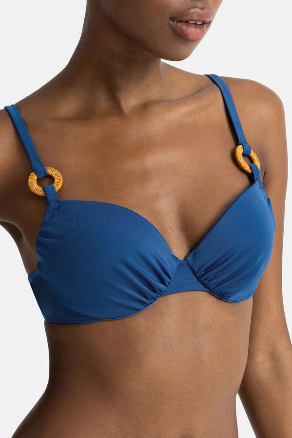 Dorina Top de bikini con relleno fino Cairns azul