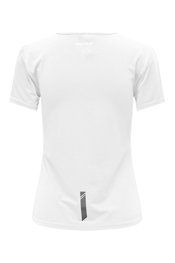 Only Play T-shirt de manga curta justa branco