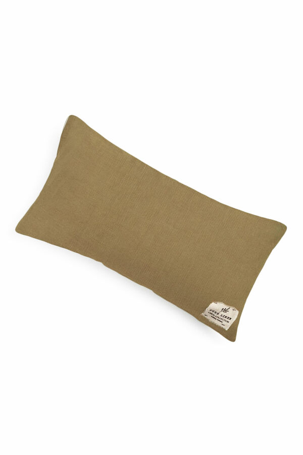 Calma House Capa de almofada Linho verde-escura 30x60 cm. verde