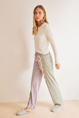 Women'secret Pantal&oacute;n pijama largo 100% algod&oacute;n patchwork estampado