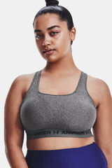 Under Armour Soutien UA Crossback Mid Hthr cinzento