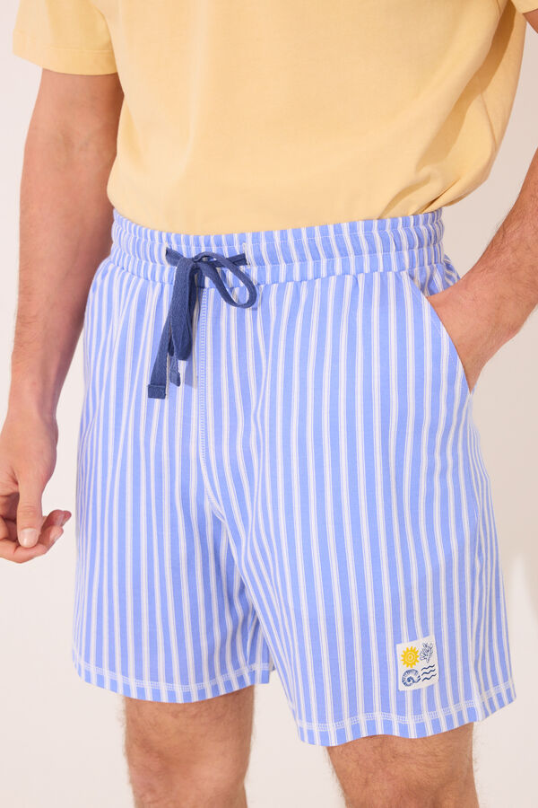 Women'secret Pijama riscas amarelo estampado