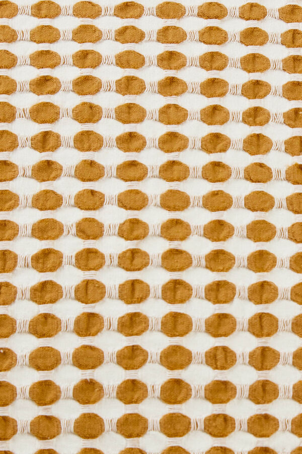 Textura Capa de almofada em tecido estampado amarelo