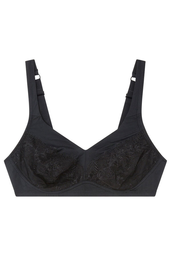 Women'secret Sujetador top prot&eacute;sico negro negro