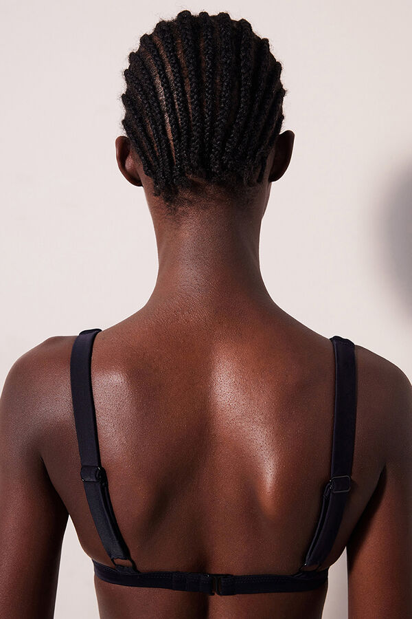 Penti Top de bikini halter negro negro