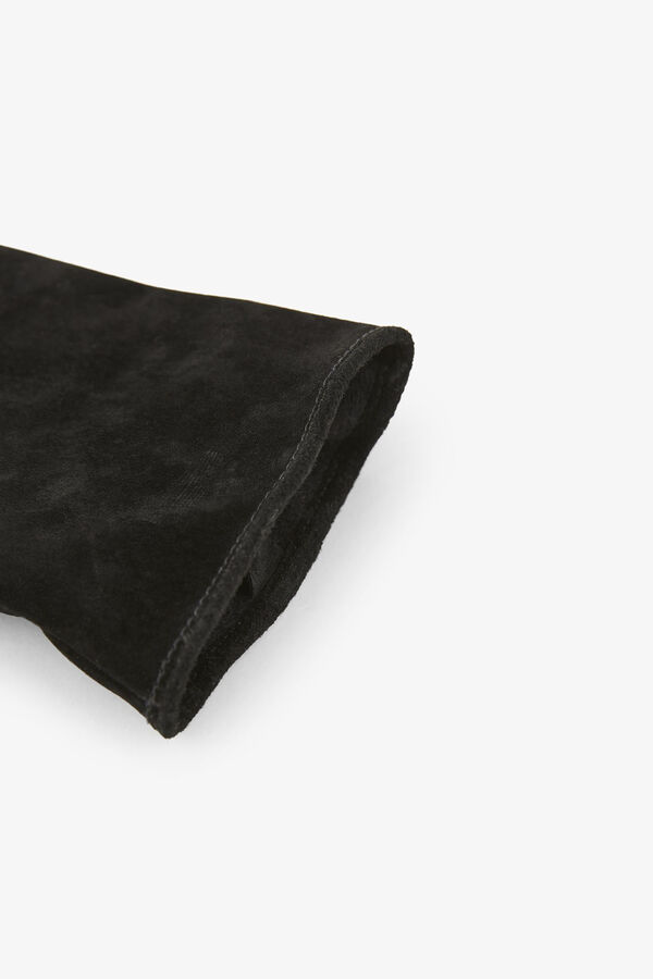 Pieces Guantes de piel  negro