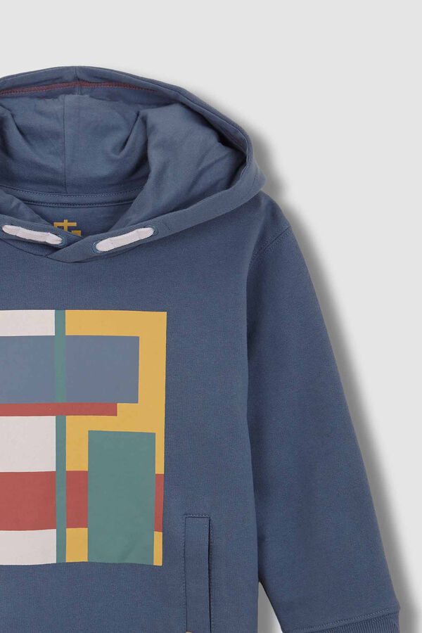 Gocco Sudadera Gr&aacute;fico Geom&eacute;trico Gris kaki