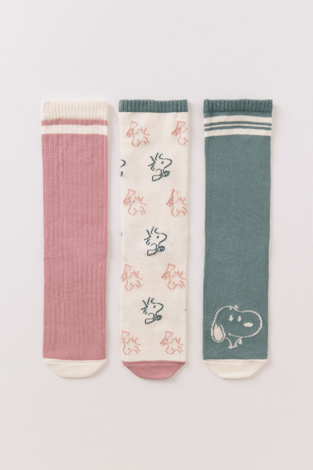 Women'secret Pacote com 3 meias longas do Snoopy 
