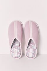 Women'secret Zapatillas casa estampado rosa rosa