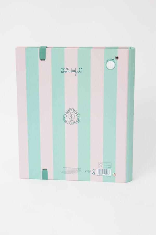 Mr. Wonderful Argolas com argolas e fólios estampado