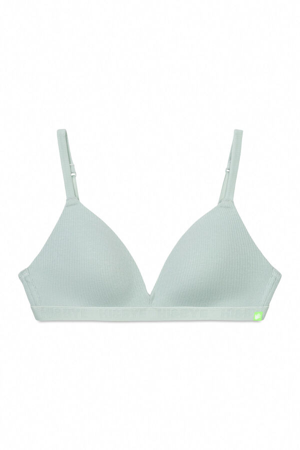 HI&BYE Sutiã triangular enchimento fixo verde verde