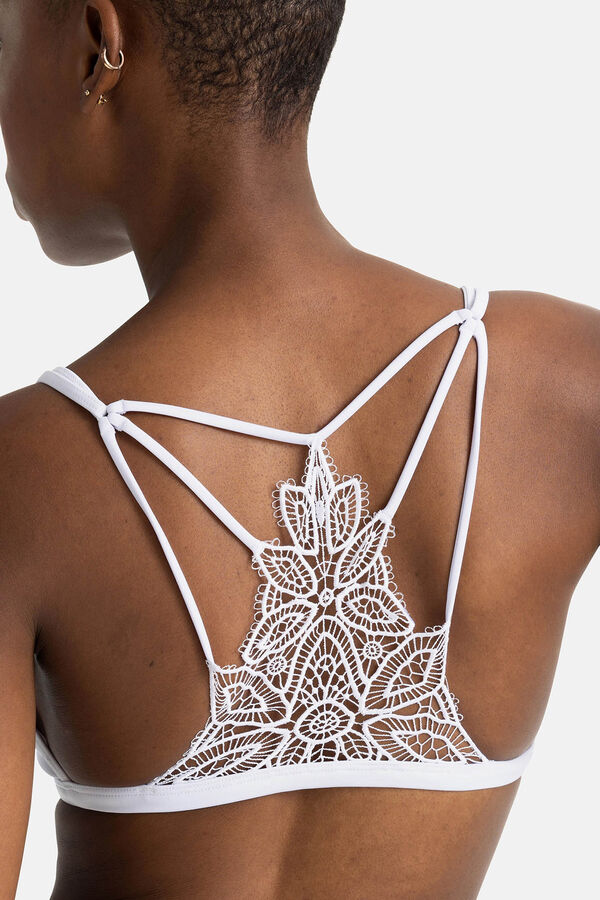 Dorina Biqu&iacute;ni triangular branco