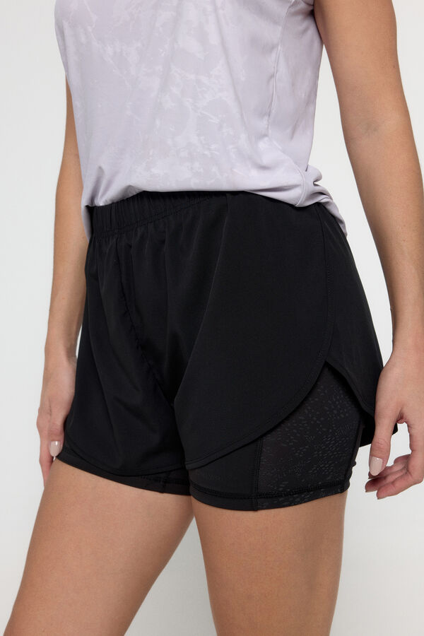 Only Play Short holgado con tejido B-Dry negro