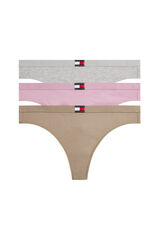 Tommy Jeans Pack de 3 tangas el&aacute;sticas estampado