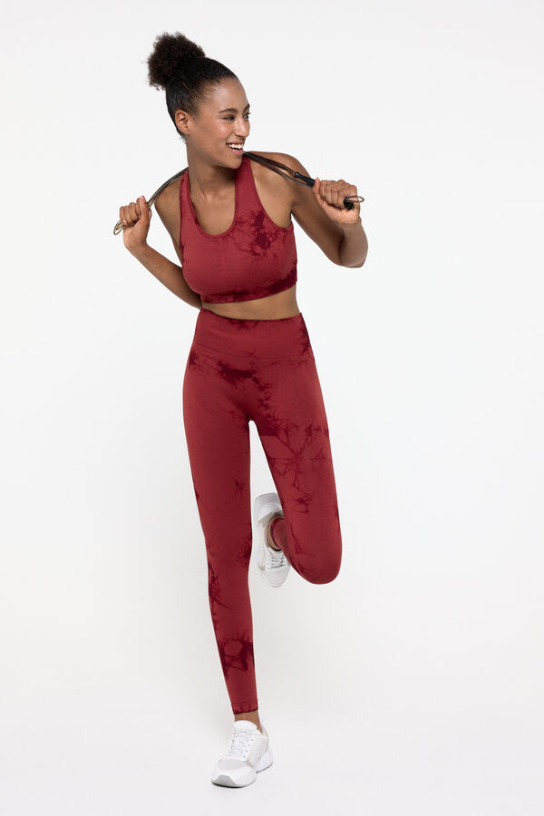 Only Play Sujetador deportivo sin costuras rojo