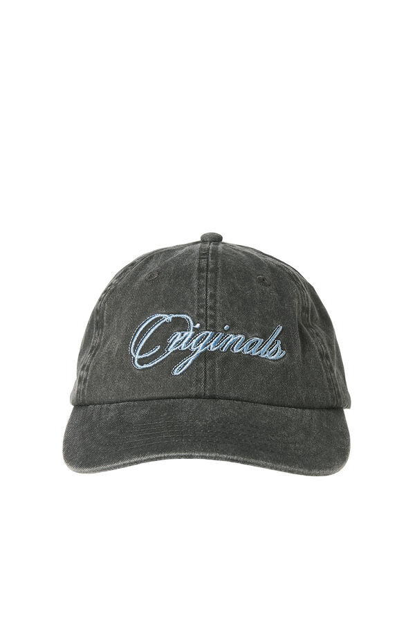 Jack & Jones Gorra texto bordado negro