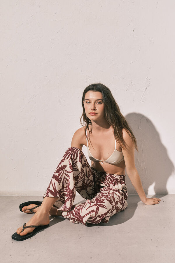 Women'secret Cal&ccedil;a comprida estampada gren&aacute; estampado