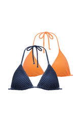 Dorina Pack de soutien de biqu&iacute;ni triangular de duas pe&ccedil;as Carrubo azul