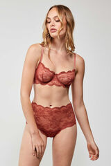 Gisela Calcinha tanga alta vermelho