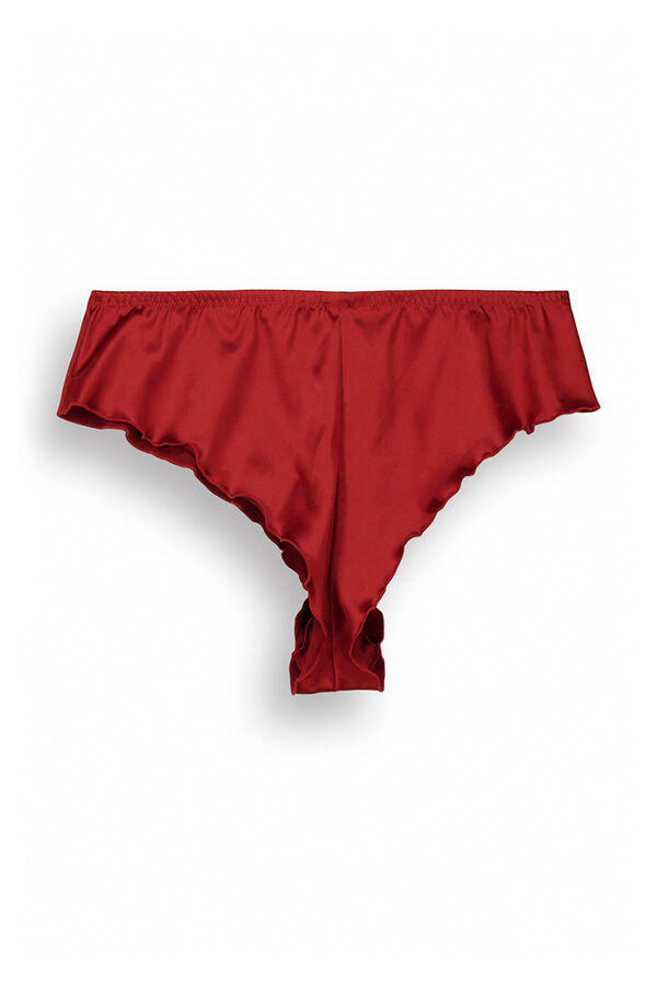 Women'secret Braga b&oacute;xer satinada rojo rojo