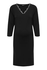 Only Maternity Vestido curto de renda para maternity preto