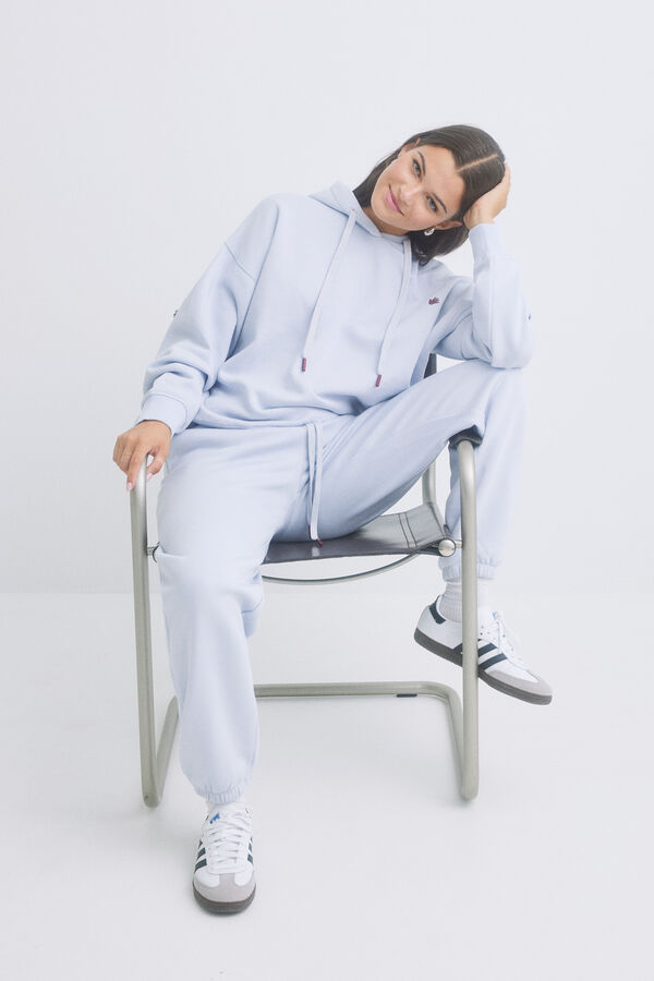 HI&BYE Pantal&oacute;n jogger felpa azul claro azul