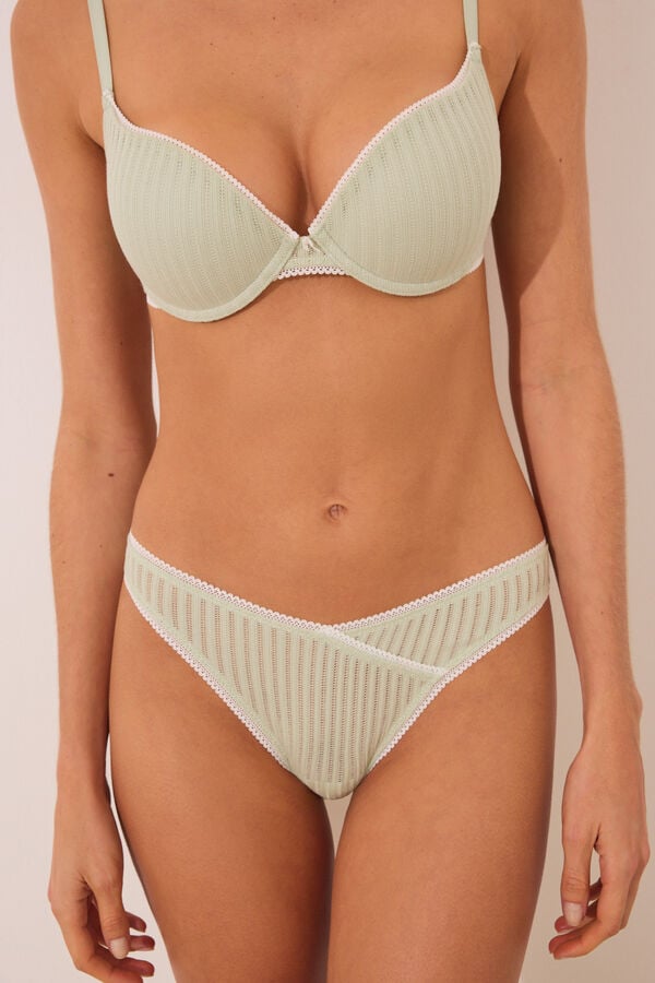 Women'secret Pacote de 2 cuecas cl&aacute;ssicas de algod&atilde;o  branco