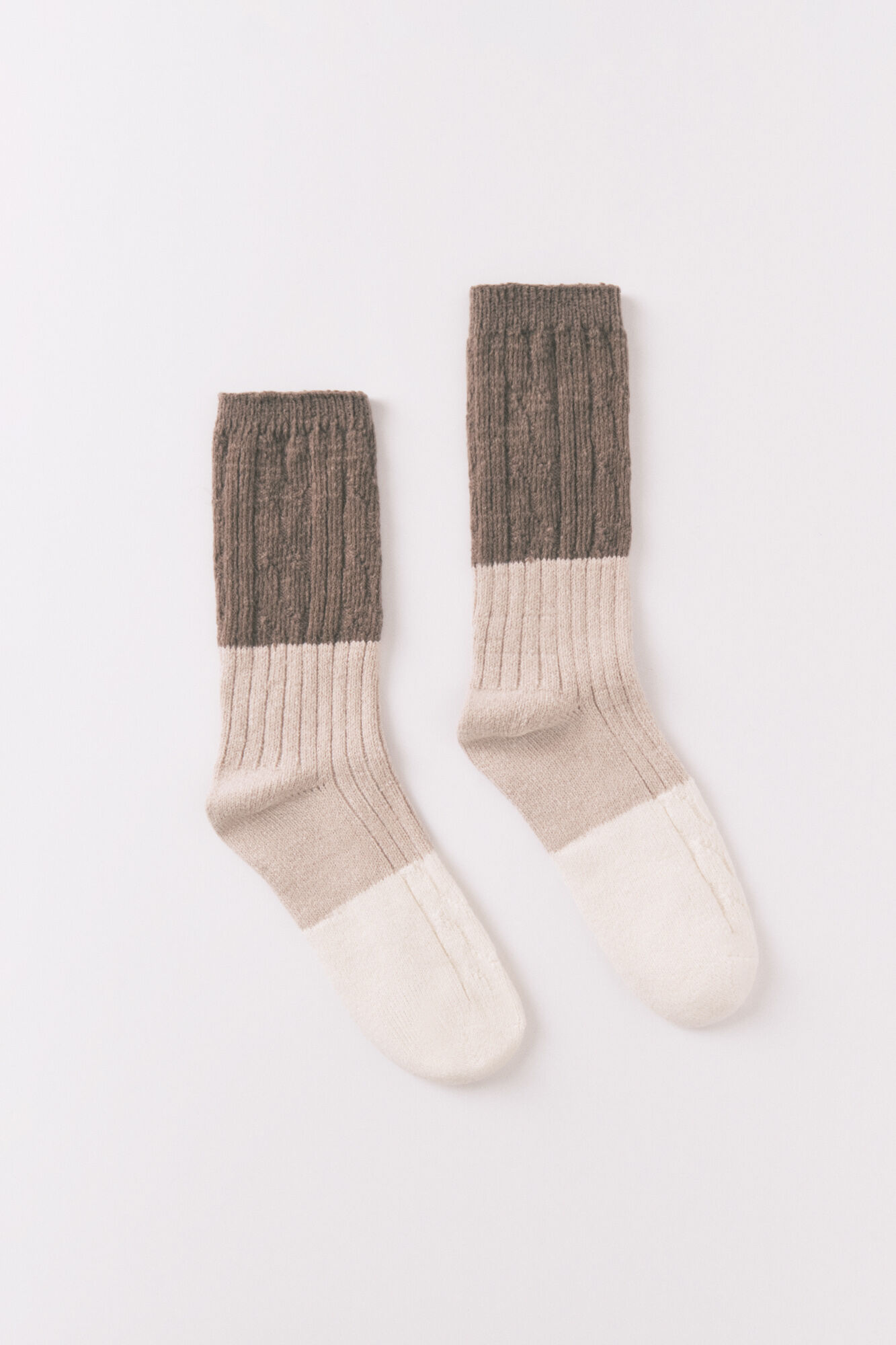 Women'secret Calcetines largos textura mix beige