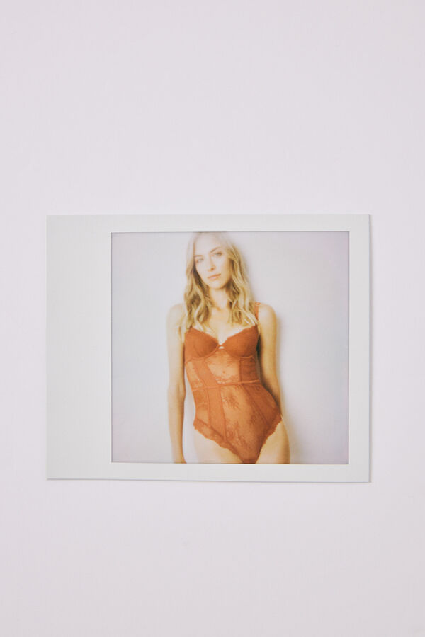 Women'secret Body renda vermelho La Vecina Rubia vermelho