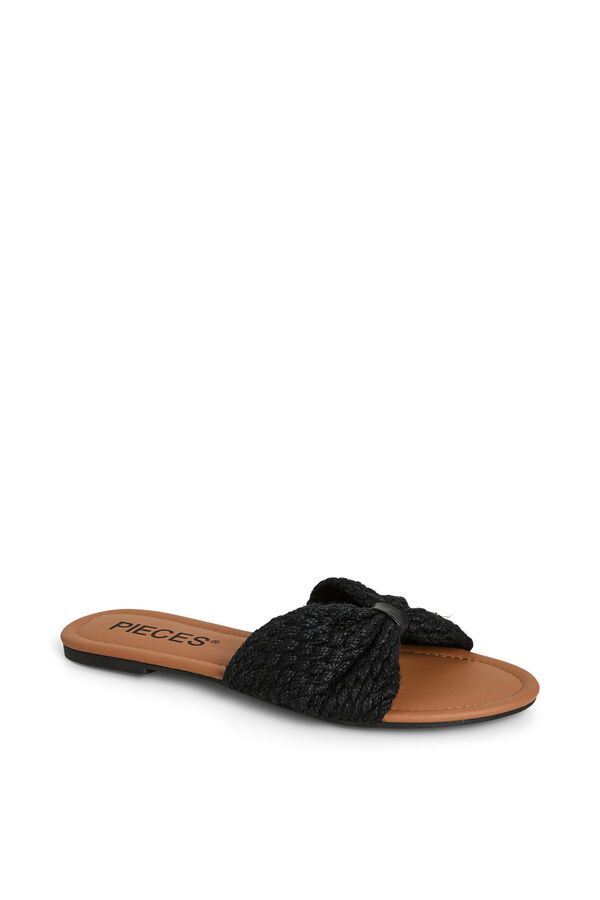 Pieces Sandalias yute con lazo negro