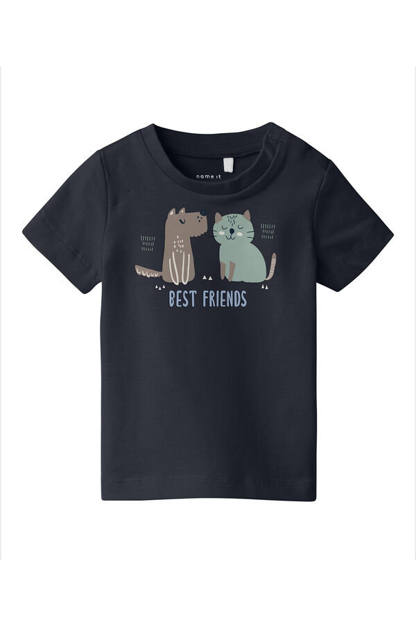 Name it Camiseta beb&eacute; ni&ntilde;o con dibujo azul