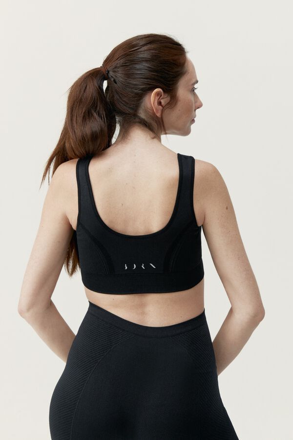 Born Living Yoga Top Mommy Line Preto preto