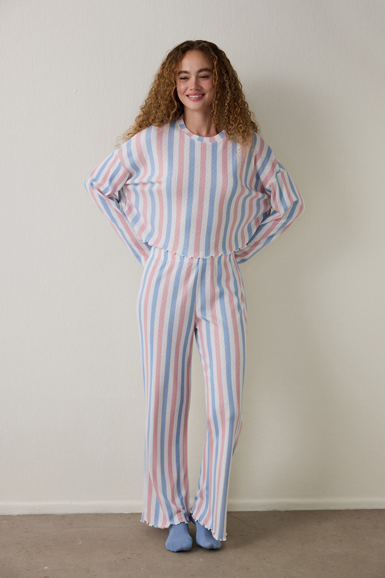 Penti Conjunto de pijama t&eacute;rmico de manga larga con cuello redondo Moonlight