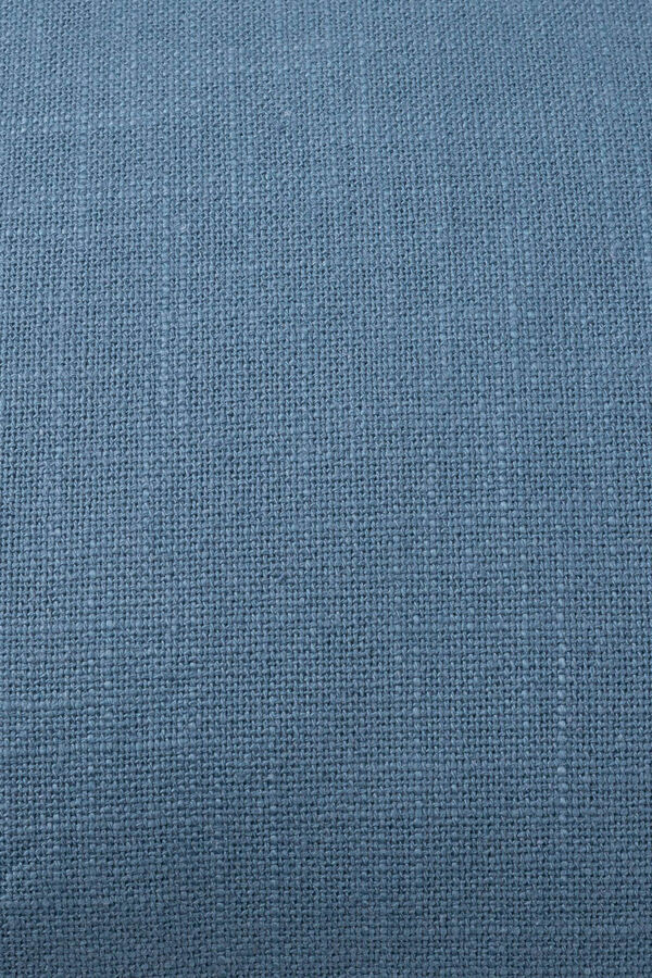 Textura Funda coj&iacute;n pompones algod&oacute;n 45x45cm. azul