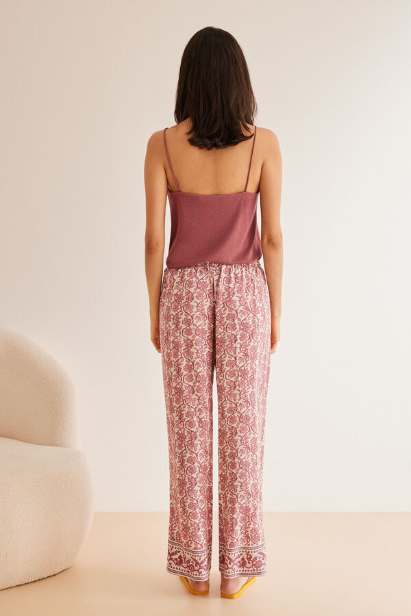 Women'secret Pantalones viscosa estampado boho estampado