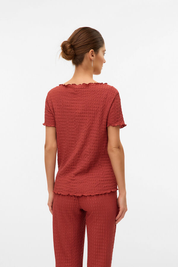 Mamalicious Top de manga curta maternity  vermelho