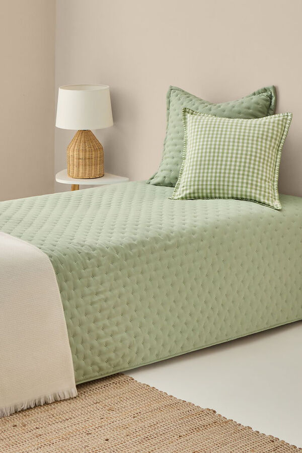 Textura Edred&oacute;n liso reversible kaki