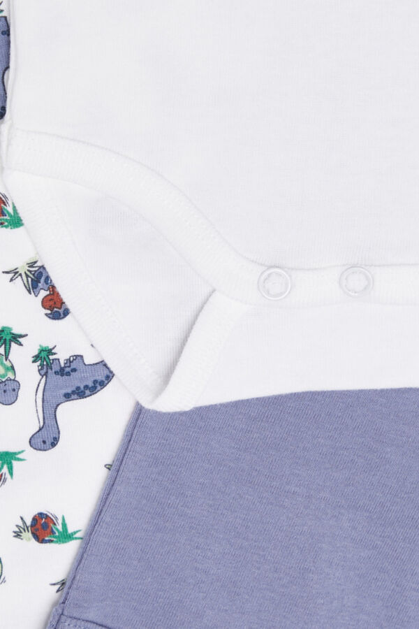 Name it Set de 3 bodies bebé niño gris