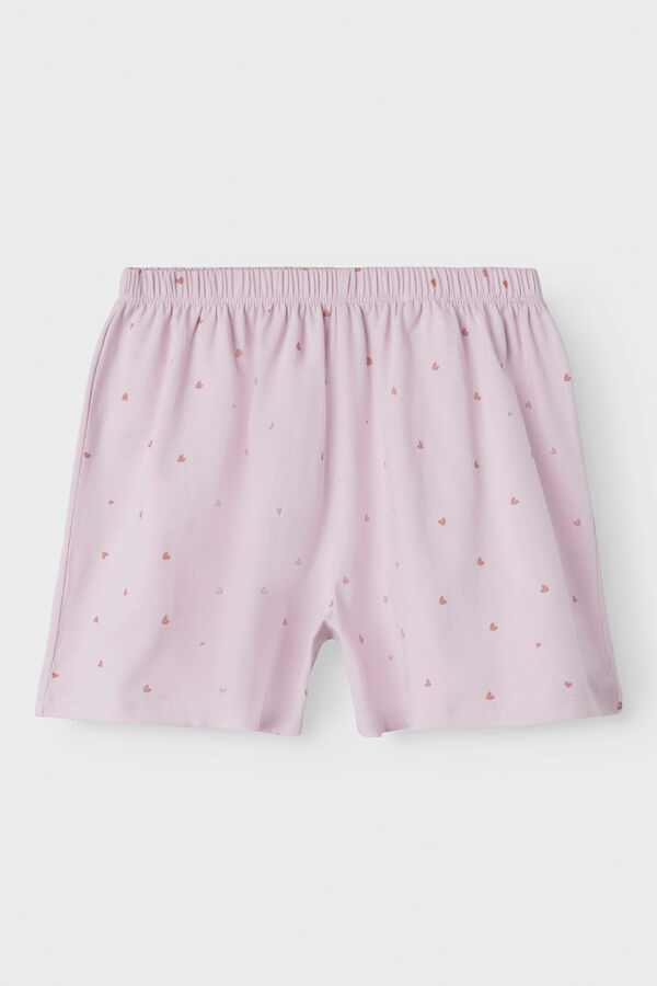 Name it Pijama de manga corta print corazones morado/lila