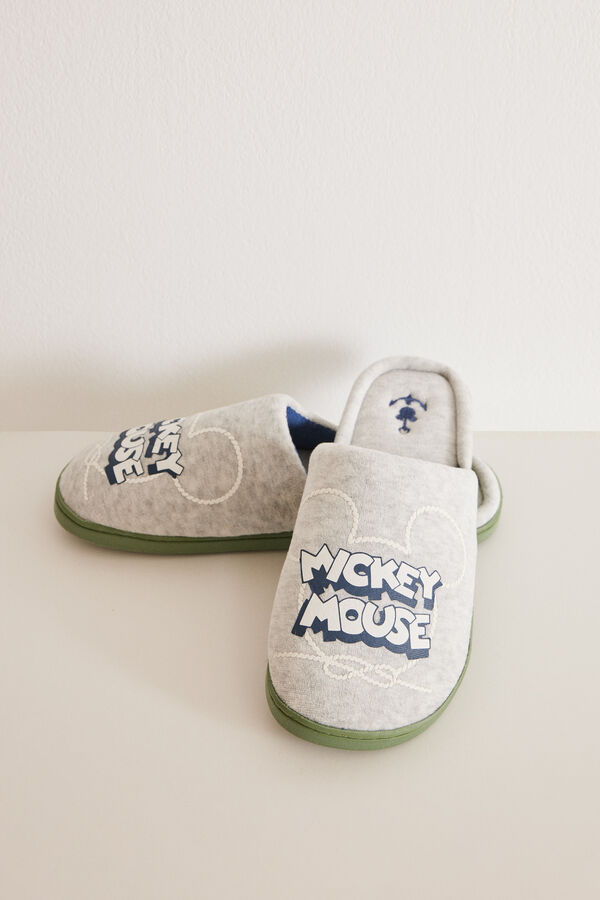 Women'secret Chinelos de quarto casa Mickey Mouse cinzento