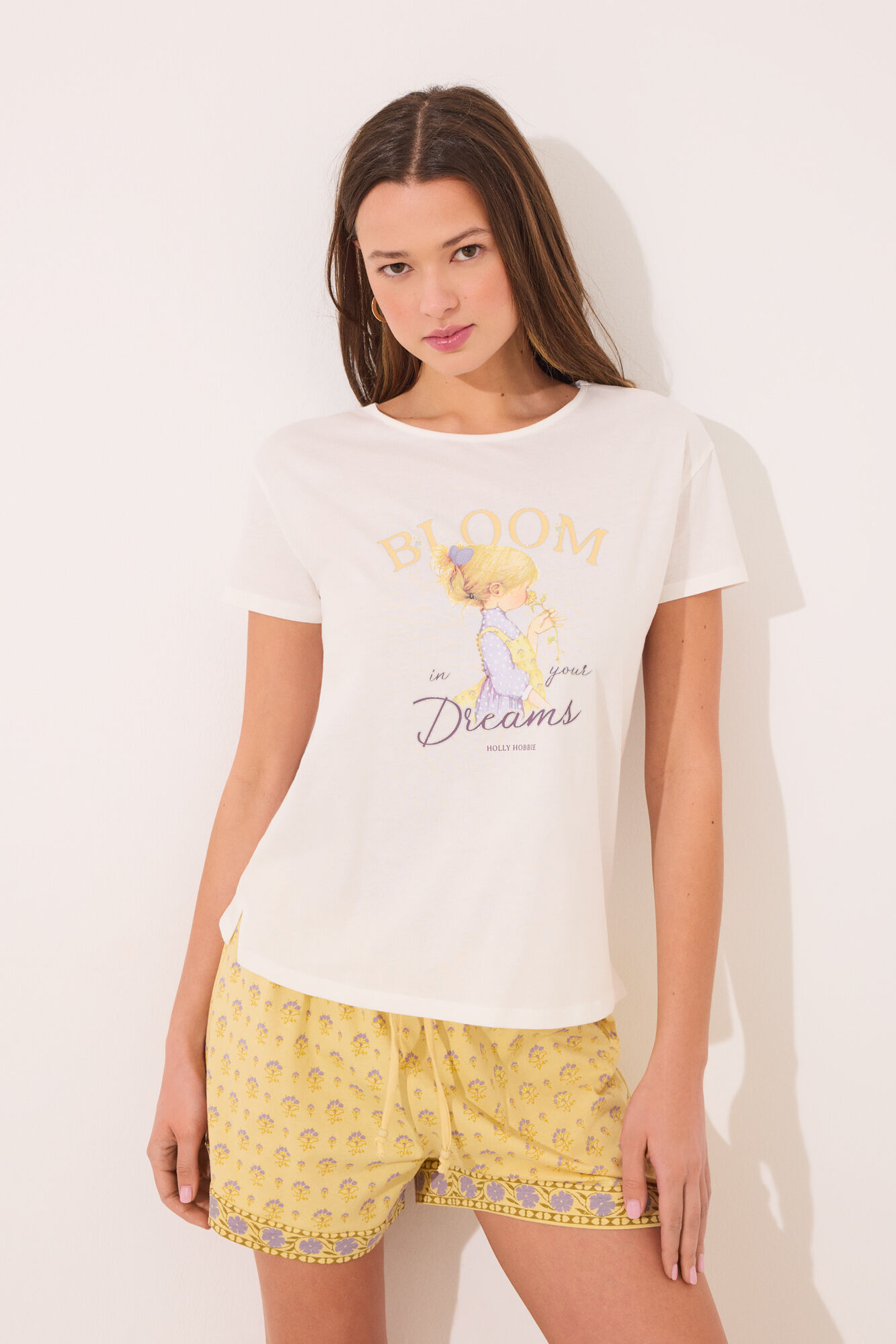 Women'secret Pijama corto 100% algod&oacute;n print "Holly Hobbie"