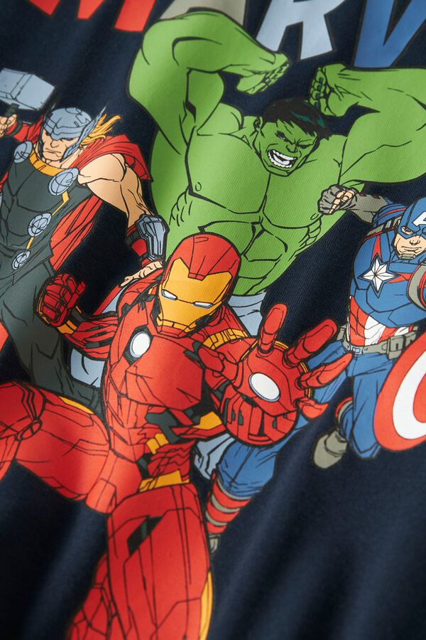 Name it Camiseta Heroes manga larga azul