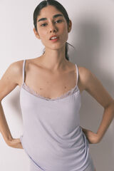 Women'secret Camiseta tirantes punto s&uacute;per suave azul azul