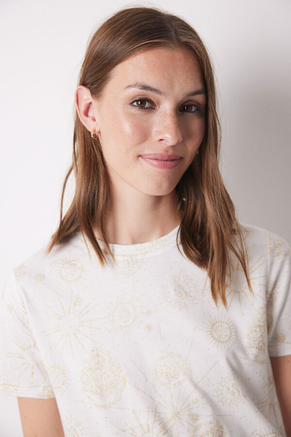 Women'secret Pijama 100% algod&oacute;n Harry Potter marfil