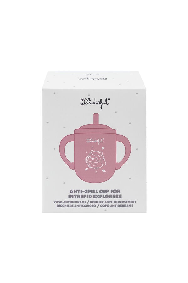 Mr. Wonderful Vaso antiderrame para beb&eacute;s elefante estampado