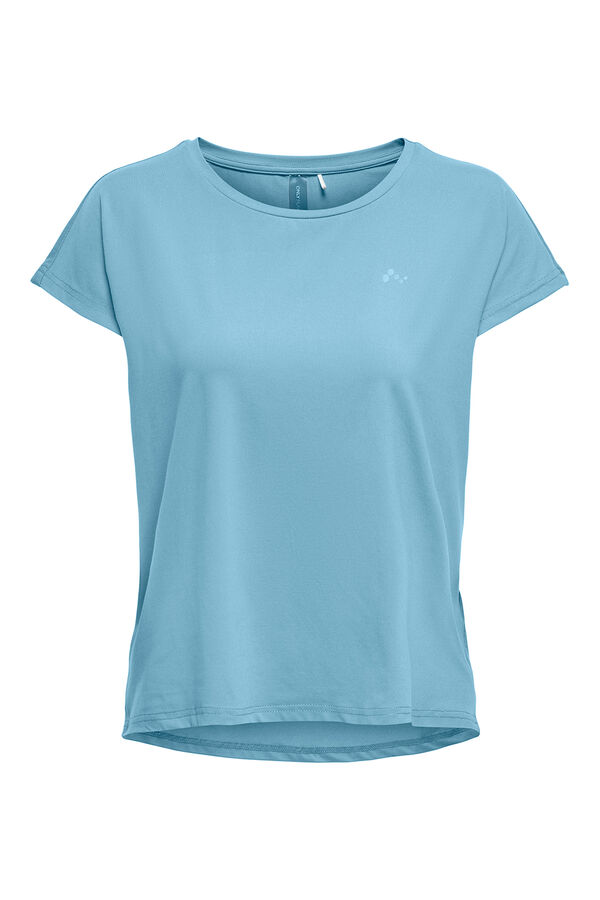 Only Play T-shirt manga curta soft azul