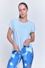 Only Play T-shirt manga curta soft azul
