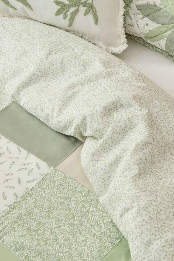 Textura Capa n&oacute;rdica algod&atilde;o patchwork bege