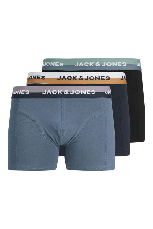 Jack & Jones Pack 3 b&oacute;xers cortos negro