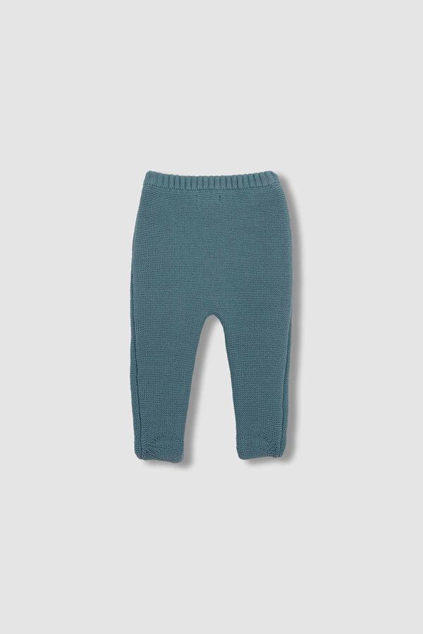 Gocco Collants de malha azul-claro azul